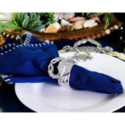 Arthur Court Designs Crab Napkin Rings - Set Of 4 Dinnerware & Flatware