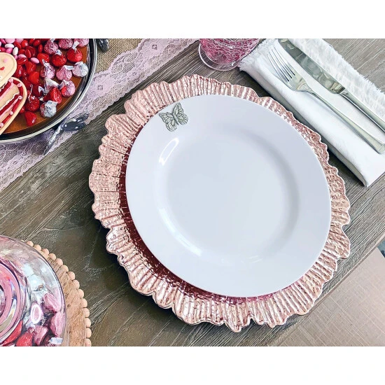 Arthur Court Designs Butterfly Melamine Lunch Plates - Set Of 4 Dinnerware & Flatware - Image 3