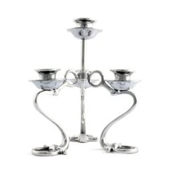 Arthur Court Designs Equestrian Bit Four Light Candlestick Candles & Home Fragrances Silver