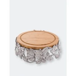 Arthur Court Designs Magnolia Wood Cheese Pedestal Serveware