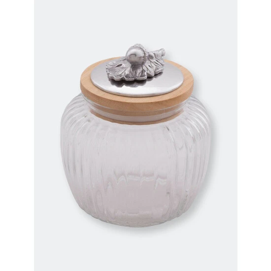 Arthur Court Designs Acorn Oak Glass Canister Serveware