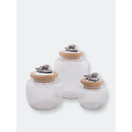 Arthur Court Designs Acorn Oak Glass Canister Serveware - Image 2