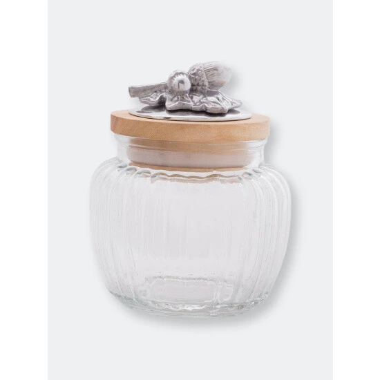 Arthur Court Designs Acorn Oak Glass Canister Serveware - Image 4
