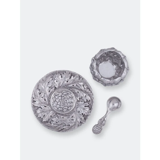 Arthur Court Designs Artichoke Condiment Set 3 Piece Tools & Accessories - Image 5