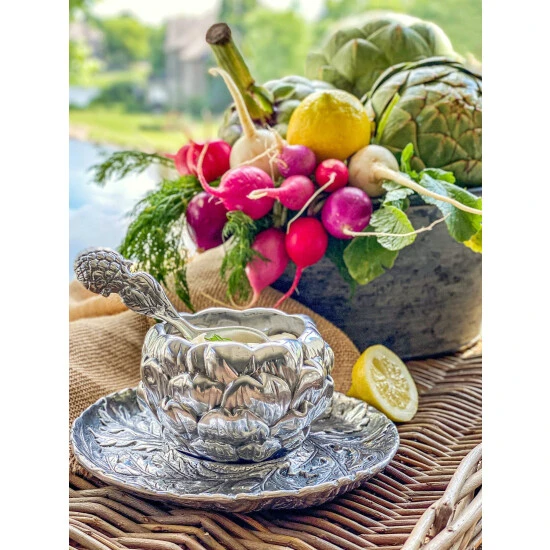 Arthur Court Designs Artichoke Condiment Set 3 Piece Tools & Accessories - Image 8