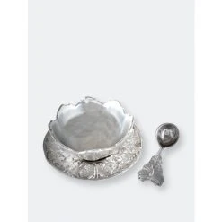 Arthur Court Designs Butterfly Condiment Set 3-piece Serveware