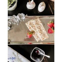 Arthur Court Designs Butterfly Oblong Dogwood Tray Serveware