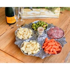 Arthur Court Designs Artichoke 5 Section Snack Tray Serveware