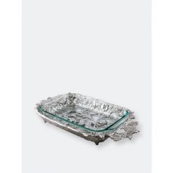 Arthur Court Designs Butterfly Pyrex Holder 3qt Serveware