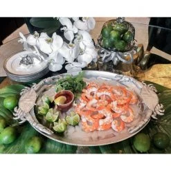 Arthur Court Designs Crab Oval Platter Serveware