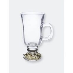 Arthur Court Designs Grape 24k Gold Plated Glass Mugs Drinkware