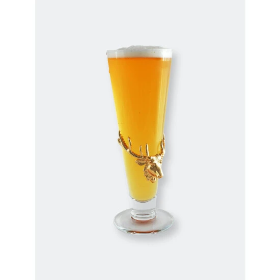 Arthur Court Designs Antler 24k Gold Plated Pilsner Drinkware