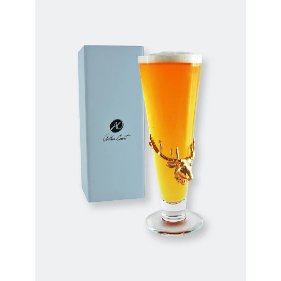 Arthur Court Designs Antler 24k Gold Plated Pilsner Drinkware - Image 5