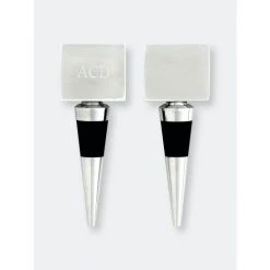 Arthur Court Designs Engravable Square Bottle Stopper Barware