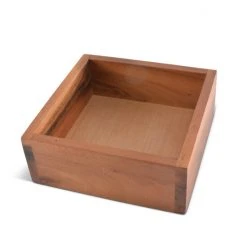 Arthur Court Designs Cocktail Wood Napkin Box Serveware