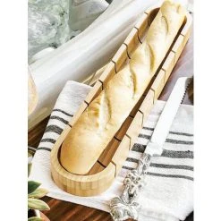 Arthur Court Designs Baguette Board With Grape Bread Knife Knives & Cutting Boards