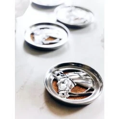Arthur Court Designs Equestrian Drink Coaster Set Of 4 Barware