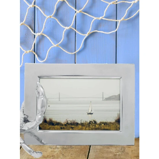 Arthur Court Designs 4x6 Crab Picture Frame Decorative Accents