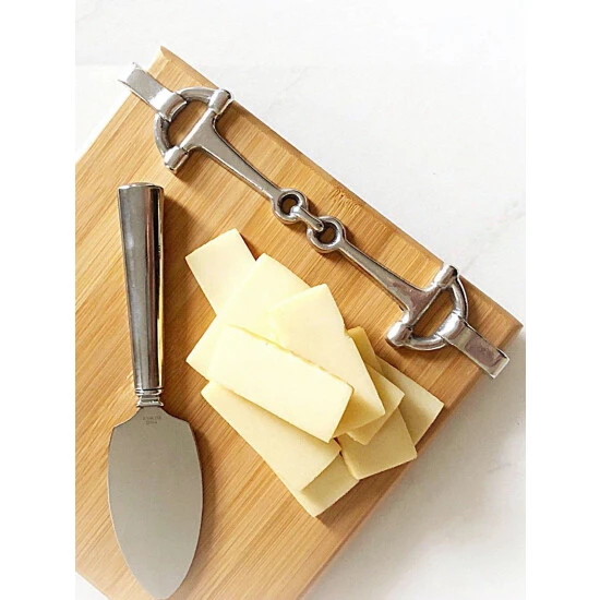 Arthur Court Designs Equestrian Bamboo Cheese Set Serveware