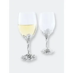 Arthur Court Designs Grape Wine Glasses Barware