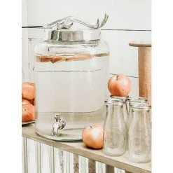 Arthur Court Designs Antler Beverage Server Round Serveware