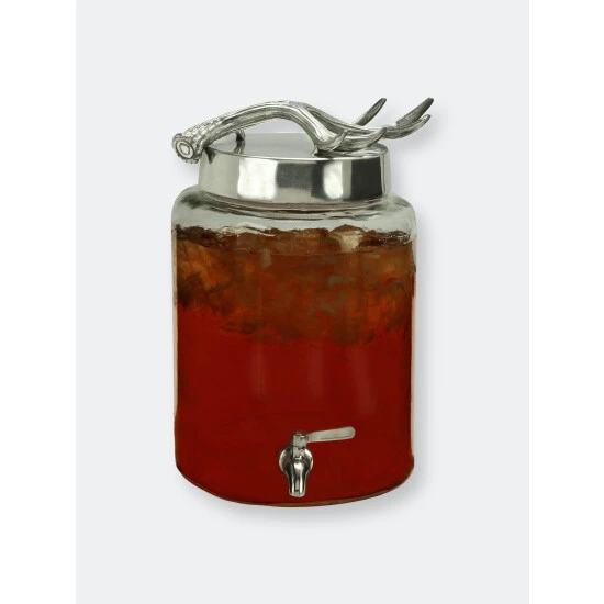 Arthur Court Designs Antler Beverage Server Round Serveware - Image 3