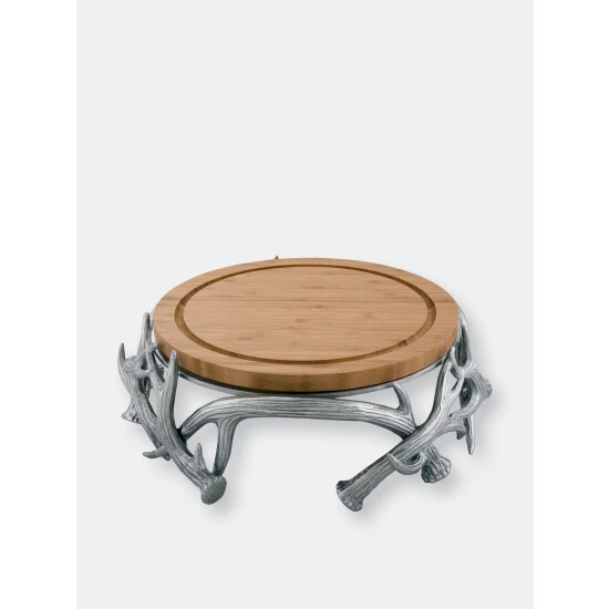 Arthur Court Designs Antler Cheese Pedestal Serveware - Image 2