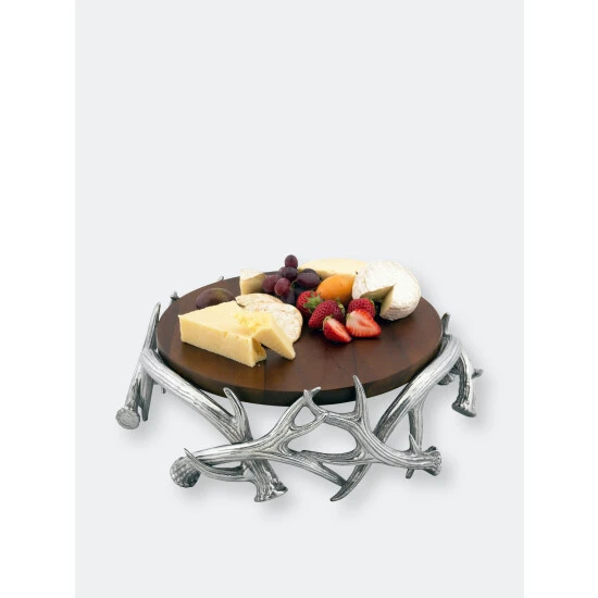 Arthur Court Designs Antler Cheese Pedestal Serveware - Image 3