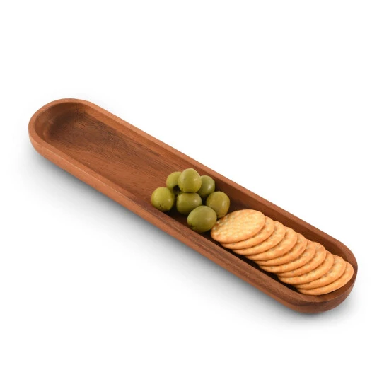Arthur Court Designs Wood Cracker Tray Serveware