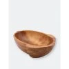 Arthur Court Designs Acorn Shape Acacia Wood Salad Bowl Large Dinnerware & Flatware