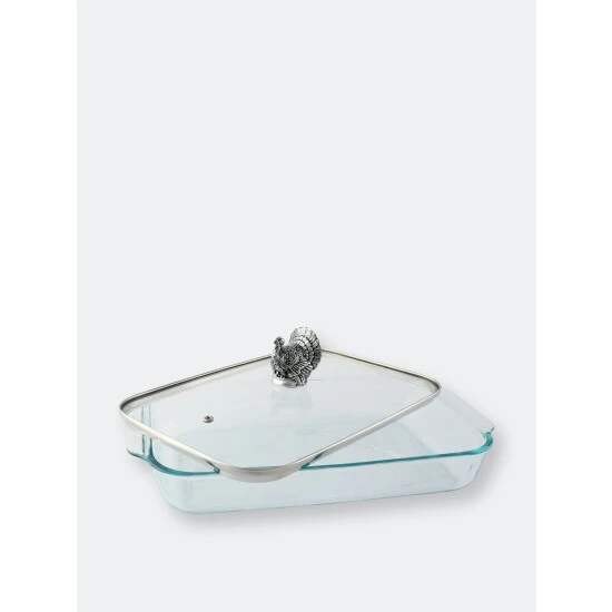 Arthur Court Designs Turkey Lid With Pyrex 3 Quart Baking Dish Bakeware - Image 2