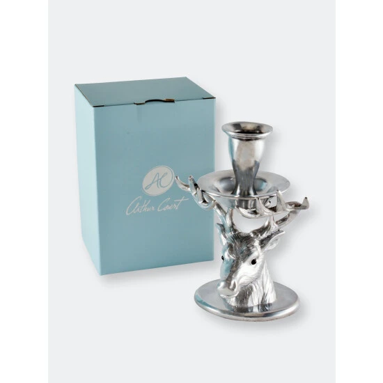 Arthur Court Designs Elk Taper Candle Holders Decorative Accents - Image 10