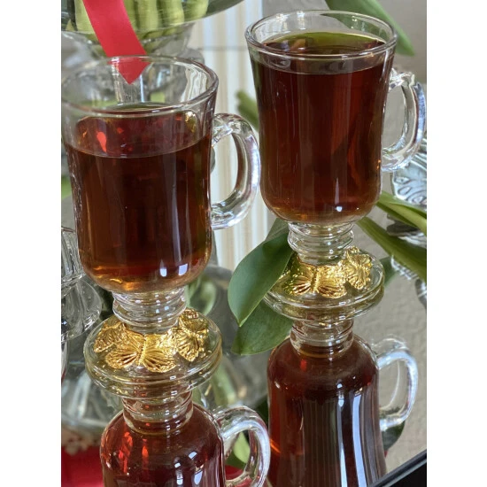 Arthur Court Designs Butterfly 24 Gold Plated Glass Mug Drinkware - Image 2