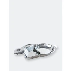 Arthur Court Designs Baby Bunny Keepsake Div Plate Dinnerware & Flatware