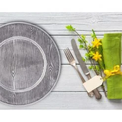 Arthur Court Designs Wood Grain Charger Decorative Accents