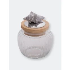 Arthur Court Designs Shell Glass Canister Kitchen