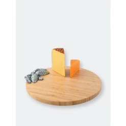 Arthur Court Designs Pine Cone Forest Wood Cheese Board Knives & Cutting Boards